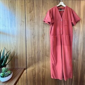 Monki Terracotta Red Jumpsuit